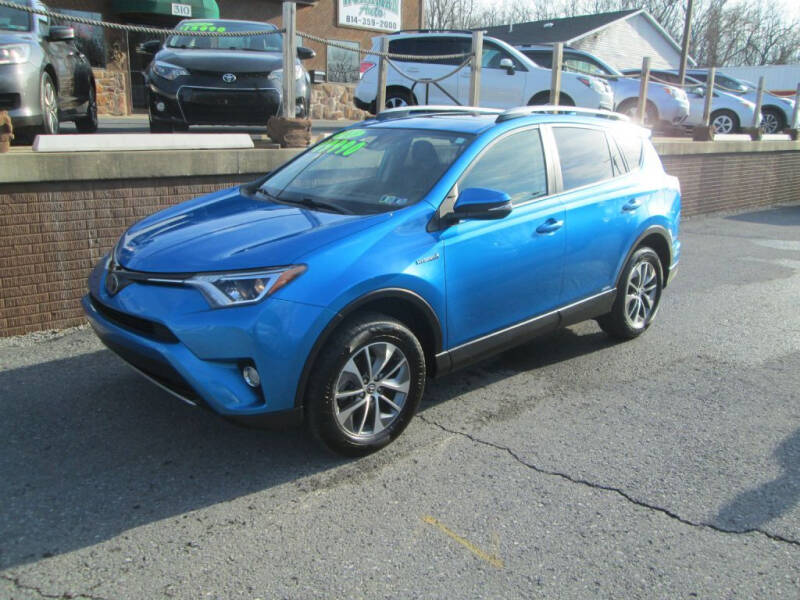 2018 Toyota RAV4 Hybrid for sale at WORKMAN AUTO INC in Pleasant Gap PA