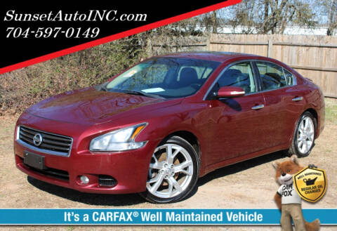 2012 Nissan Maxima for sale at Sunset Auto in Charlotte NC