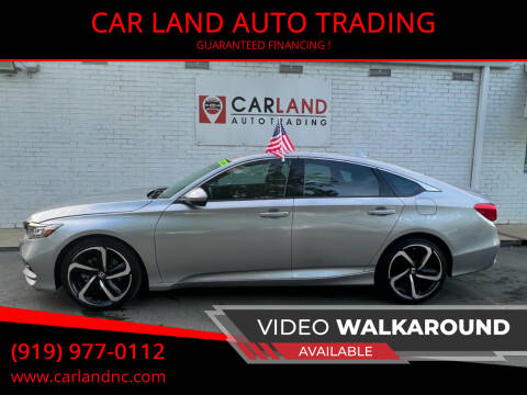 2019 Honda Accord for sale at CAR LAND  AUTO TRADING in Raleigh NC