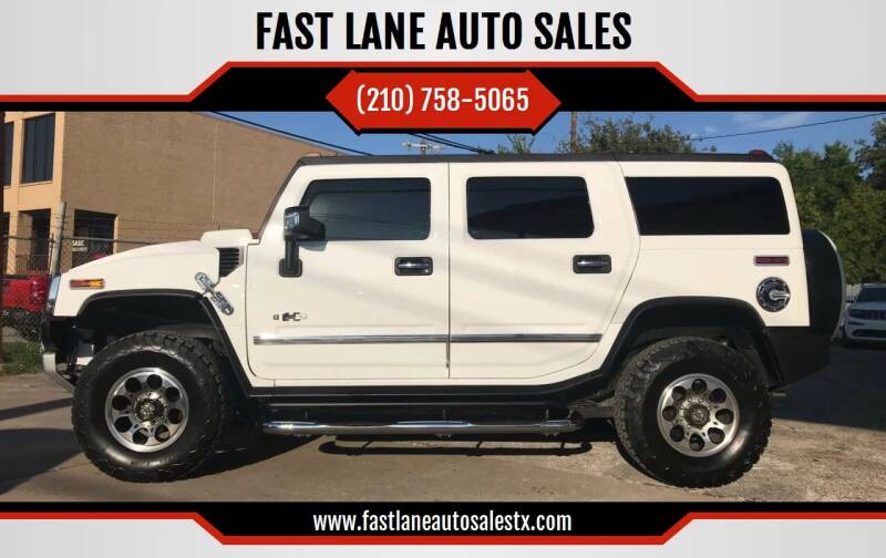 2008 HUMMER H2 for sale at FAST LANE AUTO SALES in San Antonio TX