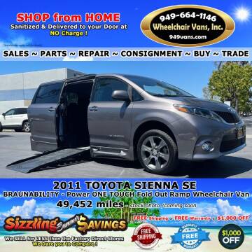 2011 Toyota Sienna for sale at Wheelchair Vans Inc - New and Used in Laguna Hills CA
