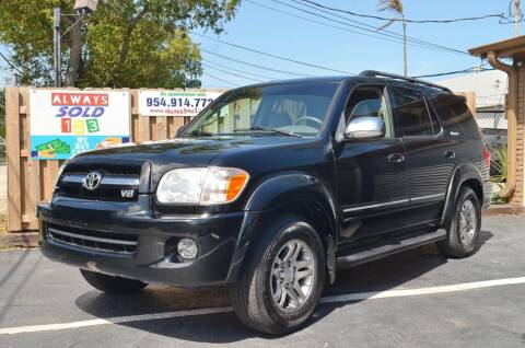 2007 Toyota Sequoia for sale at ALWAYSSOLD123 INC in Fort Lauderdale FL