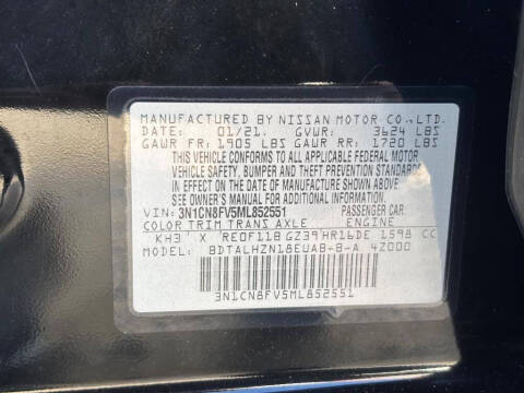 2021 Nissan Versa SR