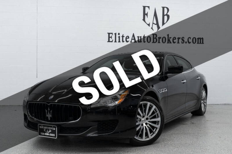 2016 Maserati Quattroporte S Q4