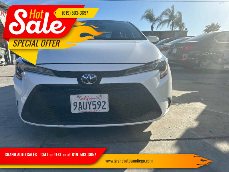 2020 Toyota Corolla for sale at GRAND AUTO SALES - CALL or TEXT us at 619-503-3657 in Spring Valley CA