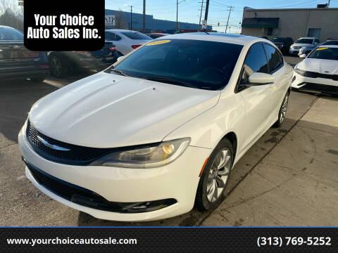 2015 Chrysler 200 for sale at Your Choice Auto Sales Inc. in Dearborn MI