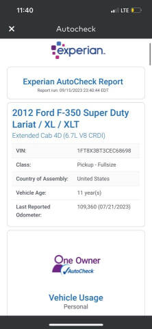 2012 Ford F-350 Super Duty for sale at Bladecki Auto LLC in Belmont NH
