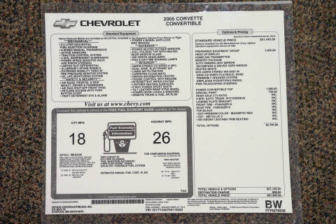 2005 Chevrolet Corvette
