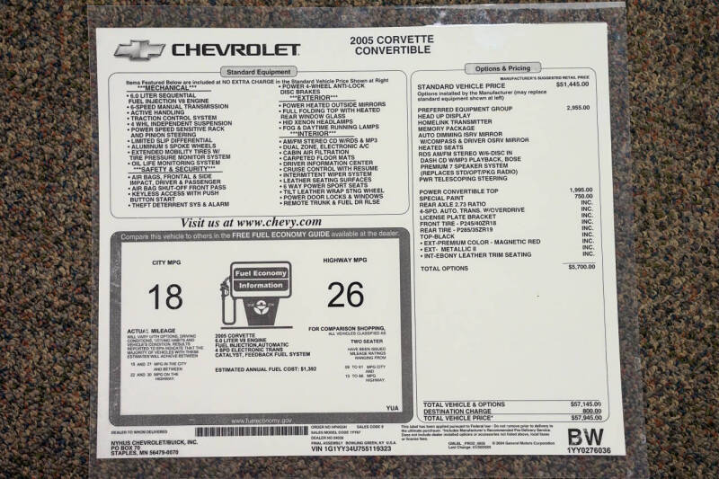 2005 Chevrolet Corvette