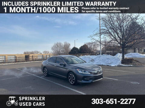 2017 Honda Accord for sale at Sprinkler Used Cars in Longmont CO