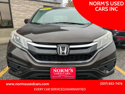 2015 Honda CR-V for sale at NORM'S USED CARS INC in Wiscasset ME