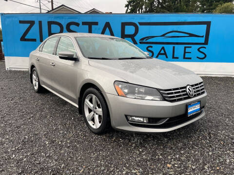 2013 Volkswagen Passat for sale at Zipstar Auto Sales in Lynnwood WA