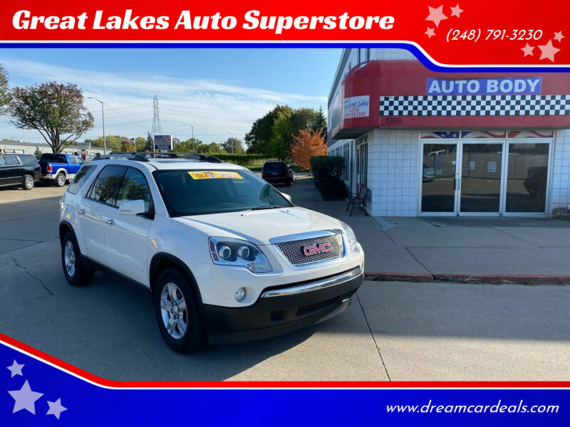 2012 GMC Acadia for sale at Great Lakes Auto Superstore in Waterford Township MI