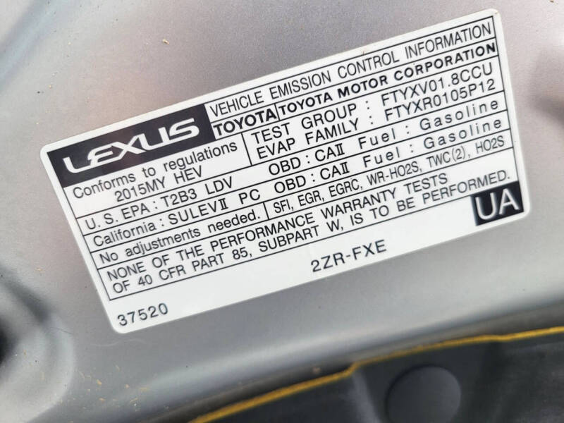 2015 Lexus CT 200h