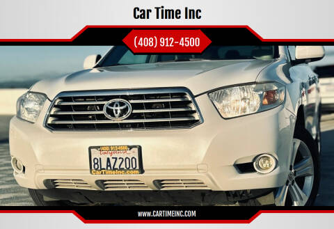 2010 Toyota Highlander for sale at Car Time Inc in San Jose CA