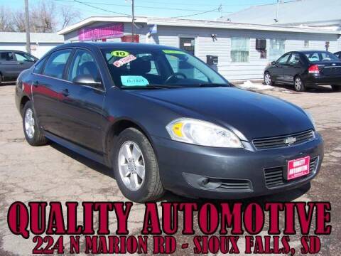 2010 Chevrolet Impala for sale at Quality Automotive in Sioux Falls SD