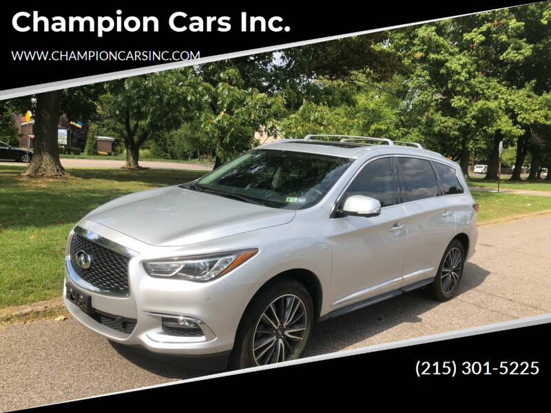 2019 Infiniti QX60 for sale at Champion Cars Inc. in Philadelphia PA