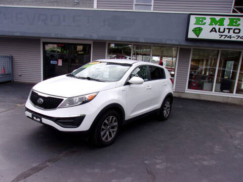 2015 Kia Sportage for sale at Emerald Auto Sales in Spencer MA