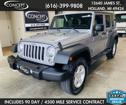 2015 Jeep Wrangler Unlimited for sale at Concept Motors LLC in Holland MI