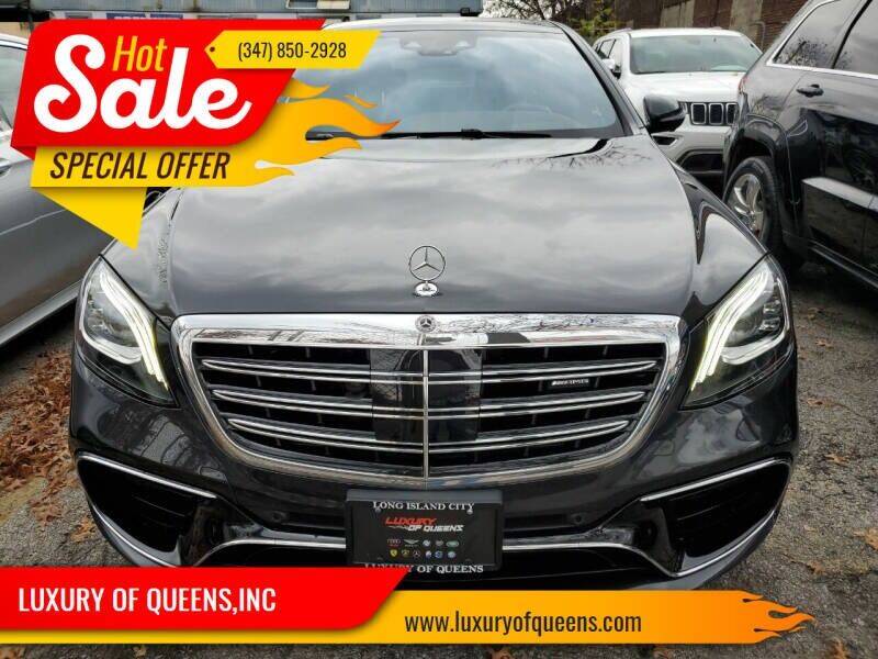 2018 Mercedes-Benz S-Class for sale at LUXURY OF QUEENS,INC in Long Island City NY
