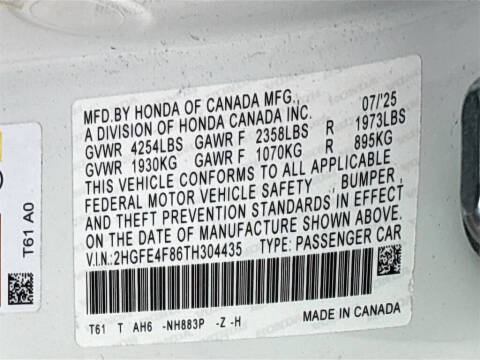 2026 Honda Civic Hybrid Sport