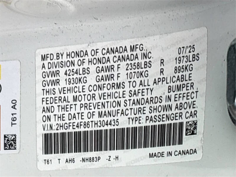 2026 Honda Civic Hybrid Sport