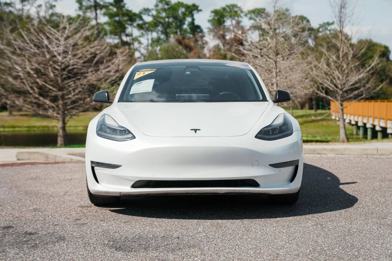White 2021 Tesla Model 3 Standard Range Plus Standard Range Plus 4dr Sedan 2