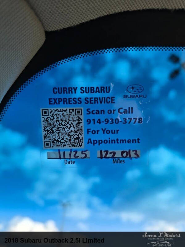 2018 Subaru Outback 2.5i Limited