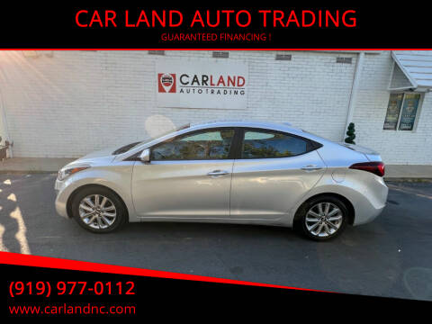 2015 Hyundai Elantra for sale at CAR LAND  AUTO TRADING in Raleigh NC