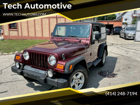2003 Jeep Wrangler for sale at Tech Automotive in Milwaukee WI