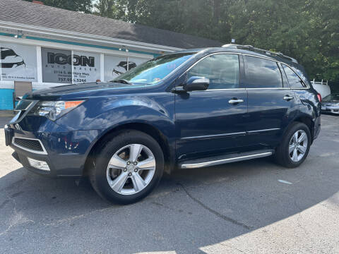 2010 Acura MDX for sale at ICON AUTO SALES in Chesapeake VA