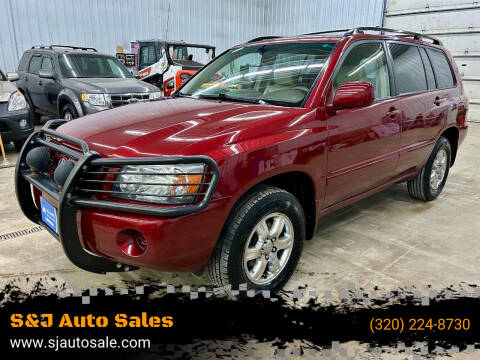 2006 Toyota Highlander for sale at S&J Auto Sales in South Haven MN