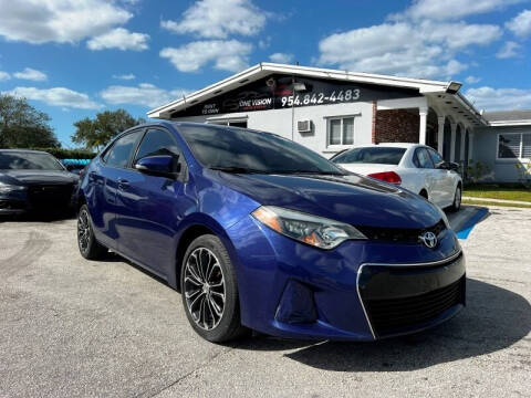 2016 Toyota Corolla for sale at One Vision Auto in Hollywood FL