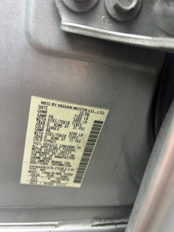 2007 Nissan Armada SE FFV