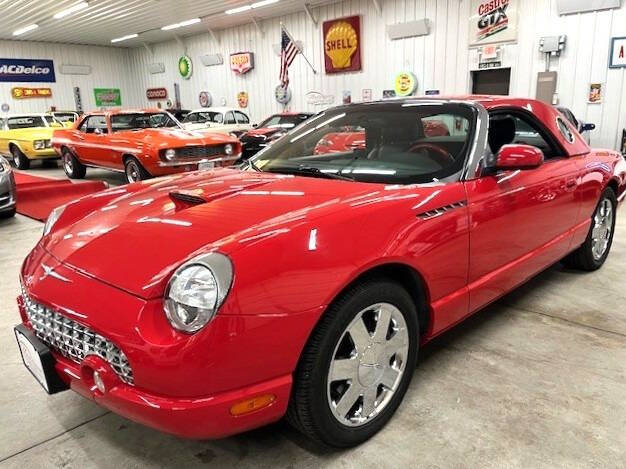 Red 2002 Ford Thunderbird Deluxe Convertible Deluxe 2dr Convertible 1