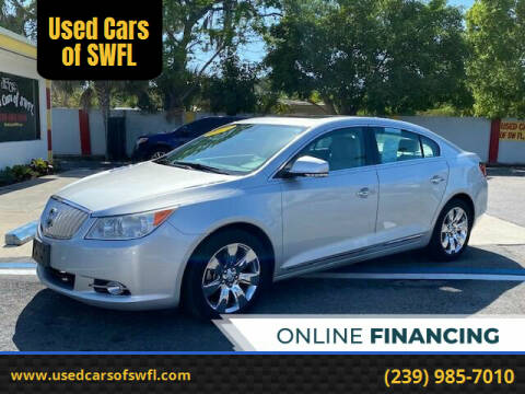 2011 Buick LaCrosse for sale at Used Cars of SWFL in Fort Myers FL