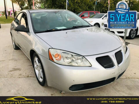 2007 Pontiac G6 for sale at LUXURY UNLIMITED AUTO SALES in San Antonio TX
