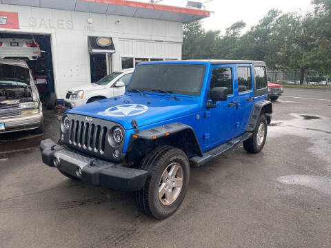 2014 Jeep Wrangler Unlimited for sale at Vuolo Auto Sales in North Haven CT