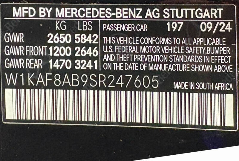 2025 Mercedes-Benz C-Class AMG C 63 S E Performance