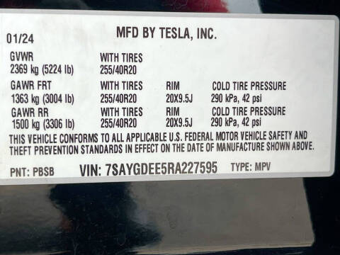 2024 Tesla Model Y Long Range