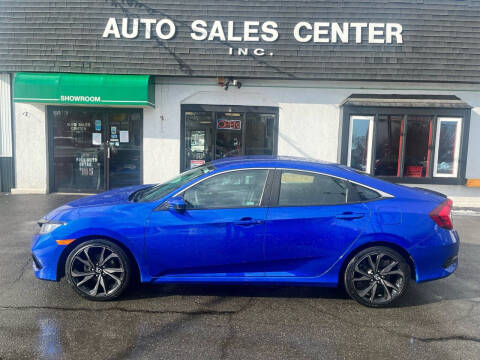 2019 Honda Civic for sale at Auto Sales Center Inc in Holyoke MA