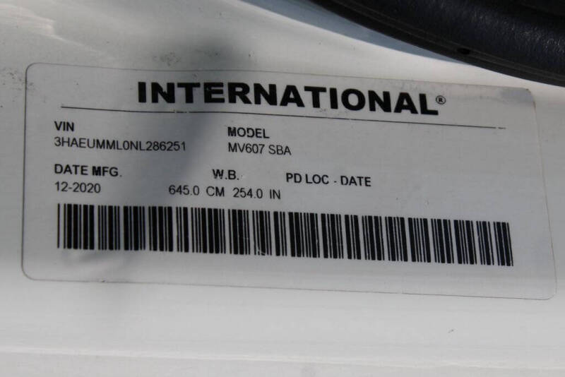 2022 International MV607