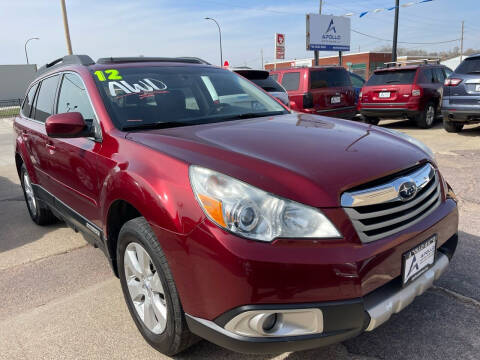2012 Subaru Outback for sale at Apollo Auto Sales LLC in Sioux City IA