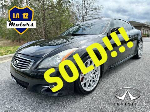 2013 Infiniti G37 Coupe for sale at LA 12 Motors in Durham NC