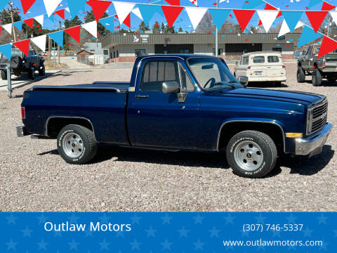 1984 Chevrolet C/K 10 Series for sale at Outlaw Motors in Newcastle WY