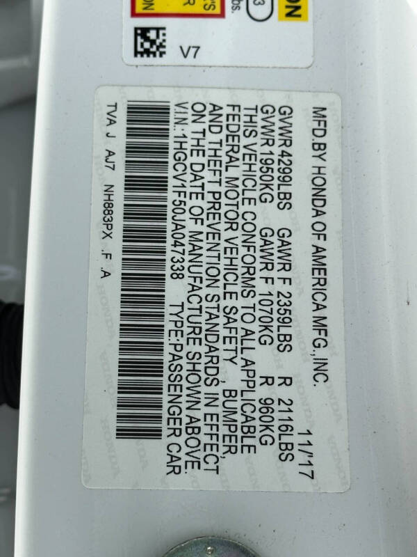 2018 Honda Accord EX-L