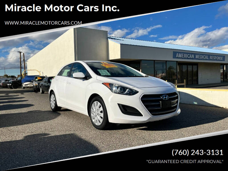 2016 Hyundai Elantra GT for sale at Miracle Motor Cars Inc. in Victorville CA