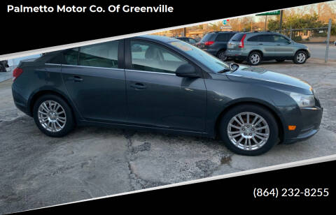 2013 Chevrolet Cruze for sale at Palmetto Motor Co. of Greenville in Greenville SC