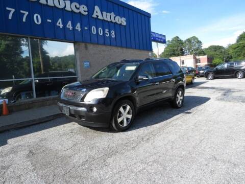 2012 GMC Acadia for sale at Southern Auto Solutions - 1st Choice Autos in Marietta GA