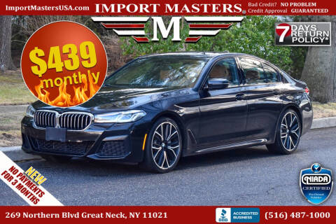 2021 BMW 5 Series for sale at Import Masters in Great Neck NY